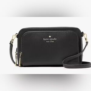 Kate Spade Small Dual Zip Around Leather Crossbody